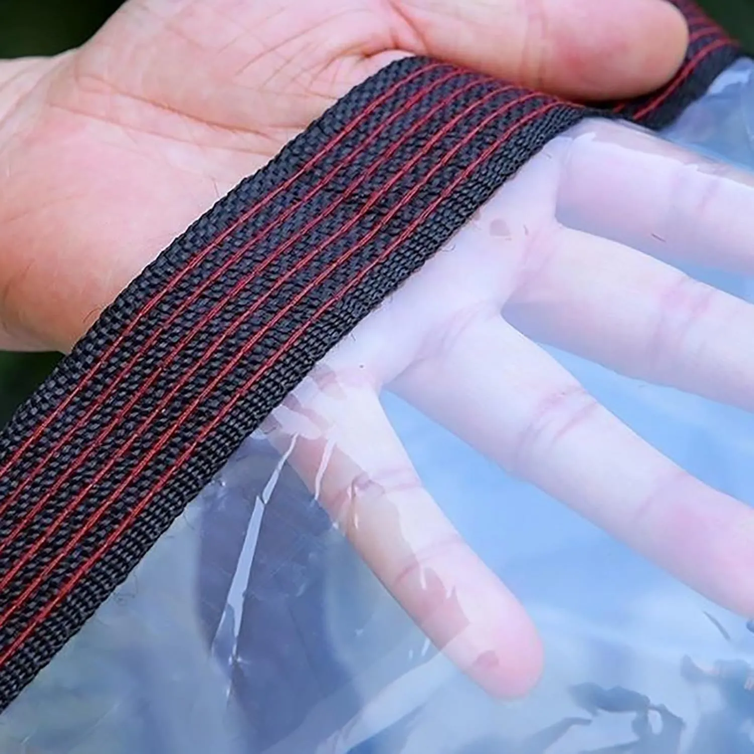 Rainproof, Wind-Proof Transparent Waterproof Tarpaulin,with Grommets Rope,Clear-Waterproof-Tarps-Outdoor,for Patio Enclosure, Camping, Outdoor Tent Cover ﻿(20x26 ft(6x8m))
