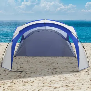 REDCAMP 12-16 Person Extra Large Beach Canopy Tent with Side Wall, 14ft Rainproof & Waterproof Cabana Beach Tent with UPF50  Cool, Sun Shelter for Camping, Backyard, Fishing, Parties, Picnics