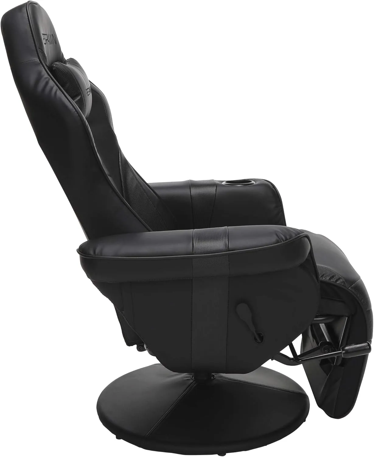 RESPAWN 900 Gaming Chair with Footrest Recliner Racing Style High Back PC Computer Desk Office Chair - 360 Swivel, Comfortable Headrest Pillow, Padded Armrests, Cup Holders, Controller Pocket - Black