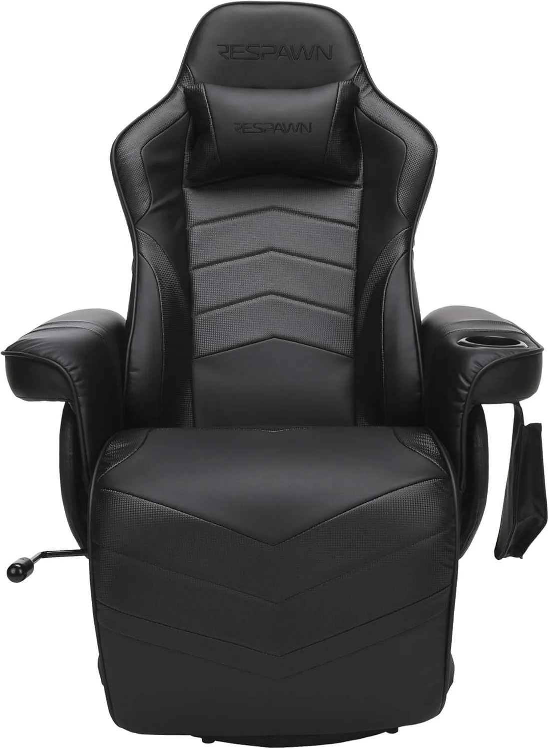 RESPAWN 900 Gaming Chair with Footrest Recliner Racing Style High Back PC Computer Desk Office Chair - 360 Swivel, Comfortable Headrest Pillow, Padded Armrests, Cup Holders, Controller Pocket - Black