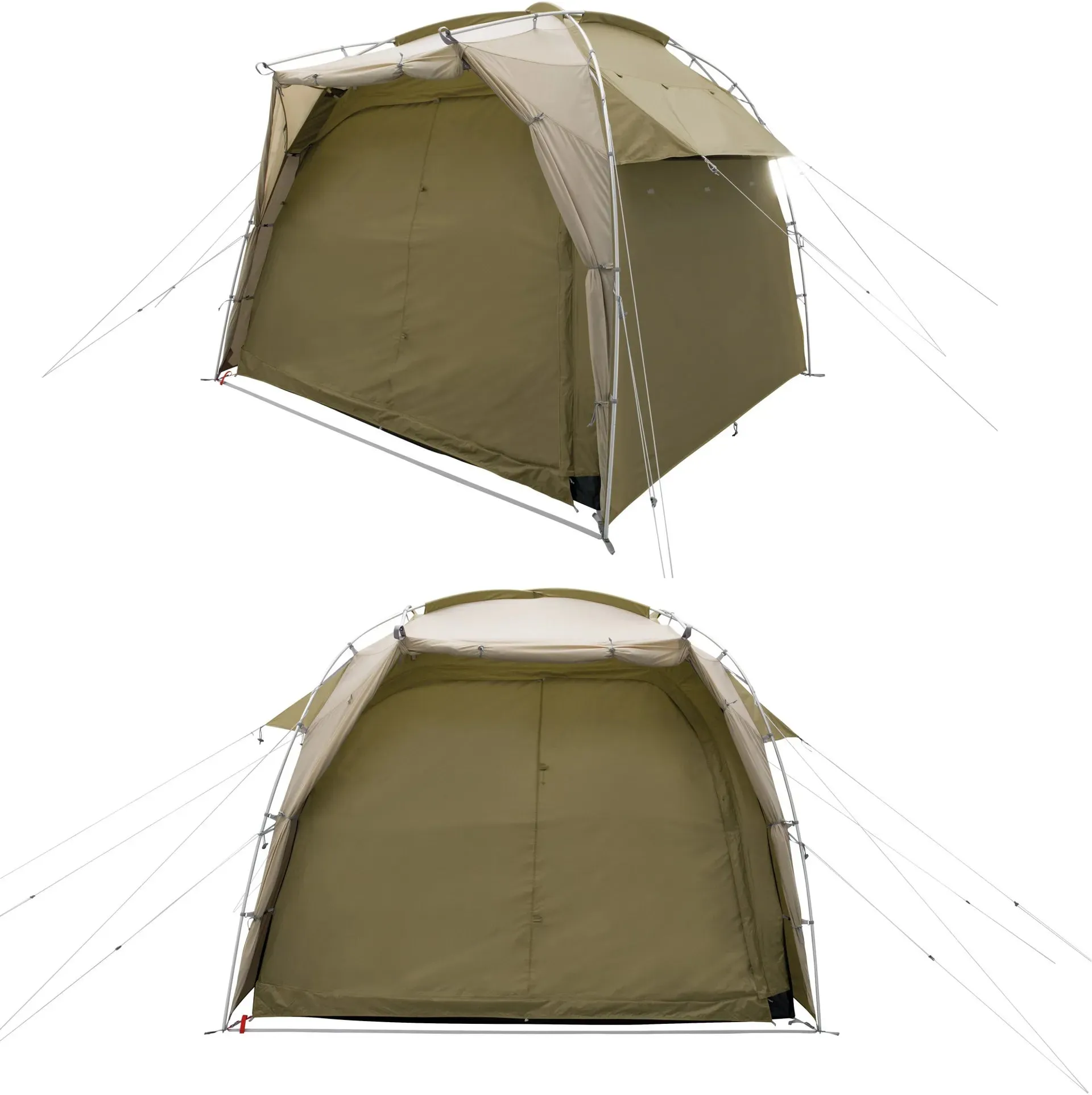 Robens Cobra Stone 5 Tent, 5 Person Tent - Beige/Green (A199316)