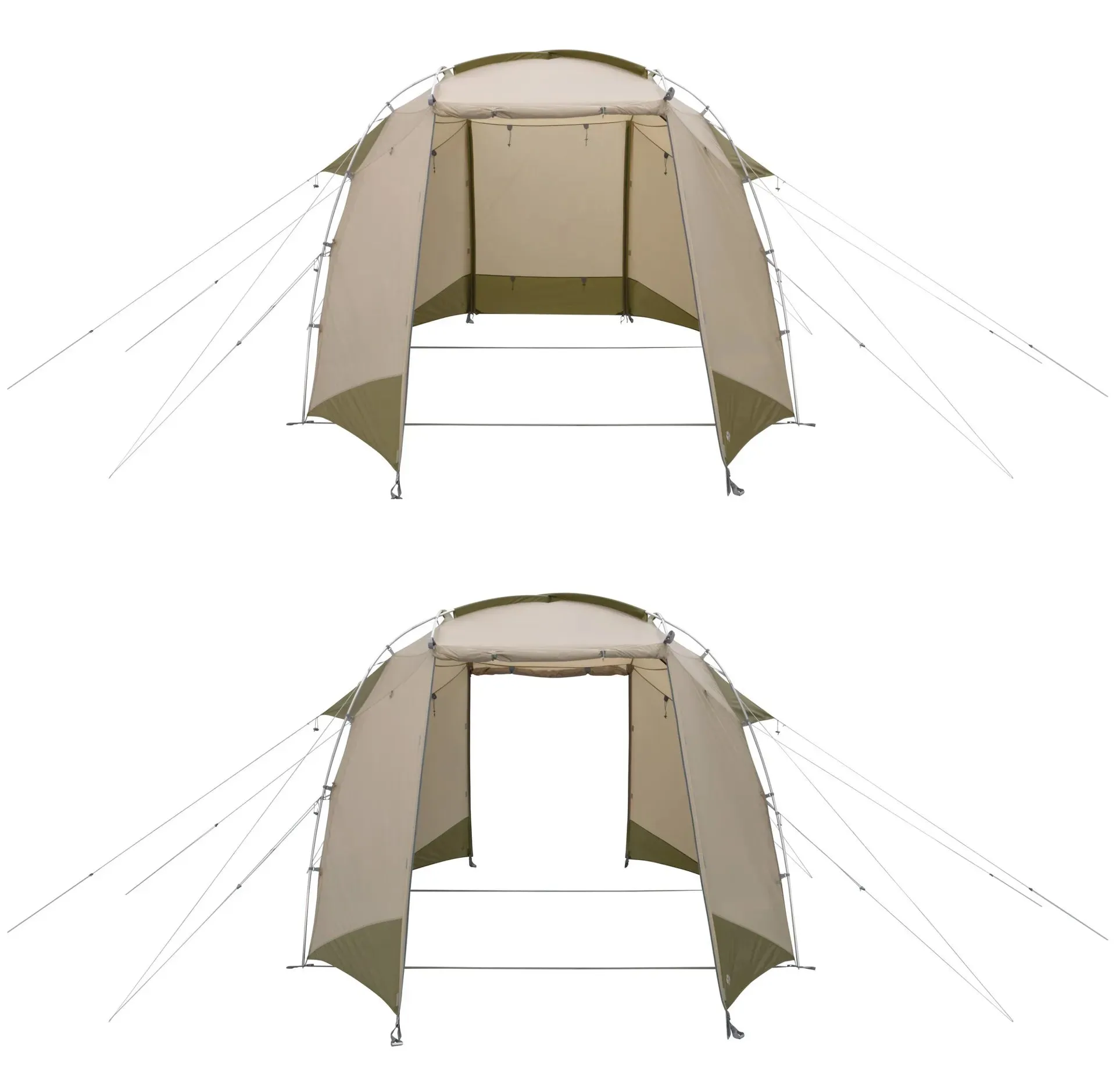 Robens Cobra Stone 5 Tent, 5 Person Tent - Beige/Green (A199316)