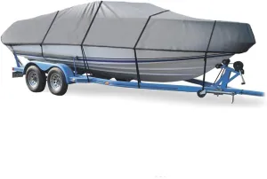 SBU Grey Boat Cover Compatible for MAXUM 2000 XR-MC BOWRIDER O/B 1988 1989, Trailering Storage Mooring