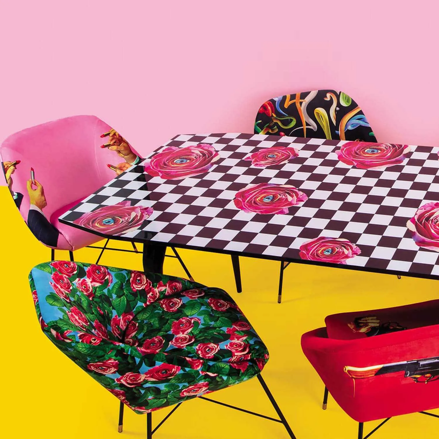 Seletti Toiletpaper Padded Chair Shit