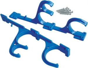 Set of 2 Plastic Pole Hangers with Screws