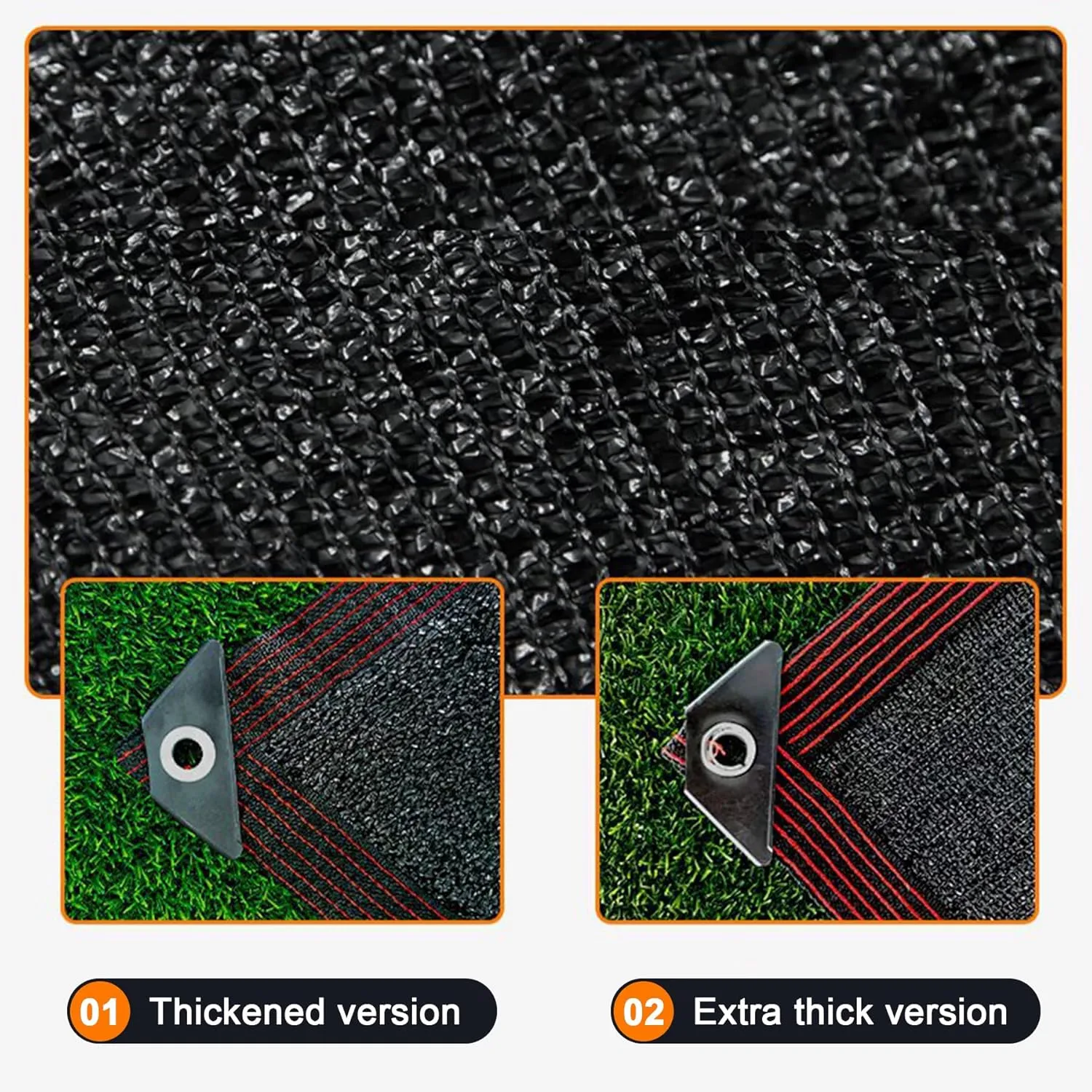 Shade Cloth for Garden, 10 * 35 FT Outdoor Shade Fabric Mesh Tarp with Grommets, UV Resistant Sun Shade Netting for Plants, Pergola Cover, Patio, Privacy Fence, Backyard, Greenhouse
