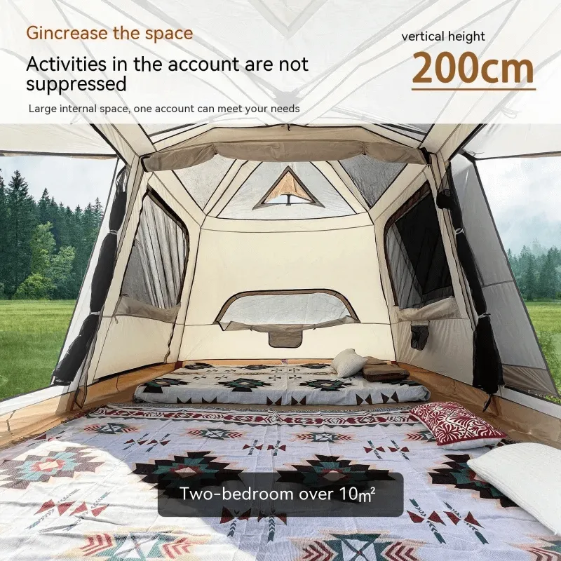 SKYSHELL - Automatic Two-Bedroom Tent PU 3000mm 8-10 ppl