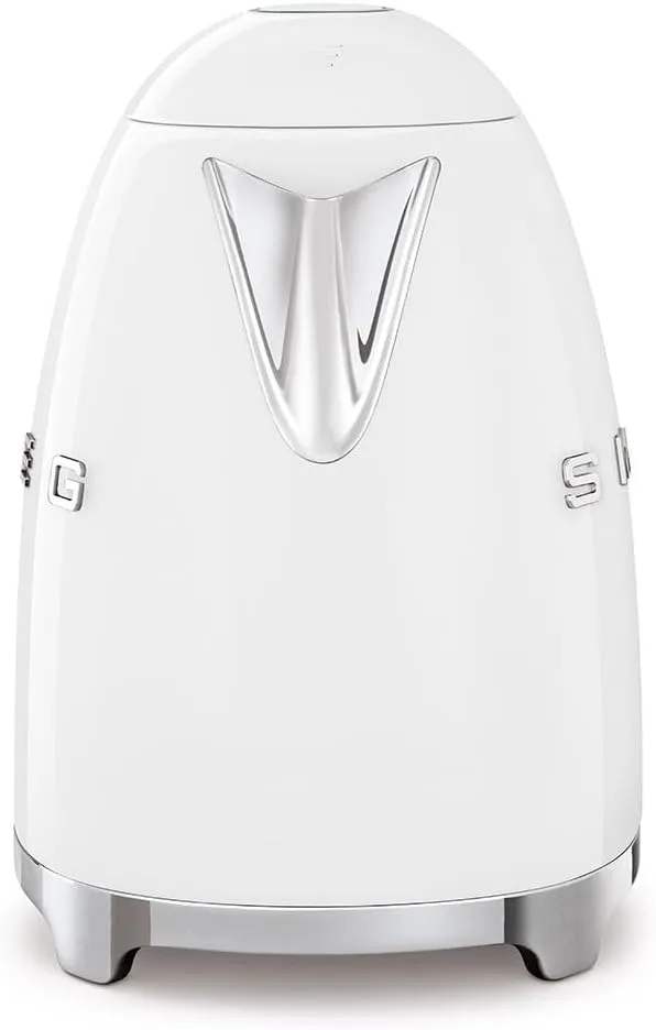 Smeg klf03whuk 50s Retro Style Kettle White 3d Logo