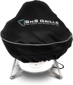SnS Grills Slow ‘n Sear - Home 'N Roam Travel Kettle Grill Cover - Compact Waterproof & UV Resistant Cover for Portable BBQ