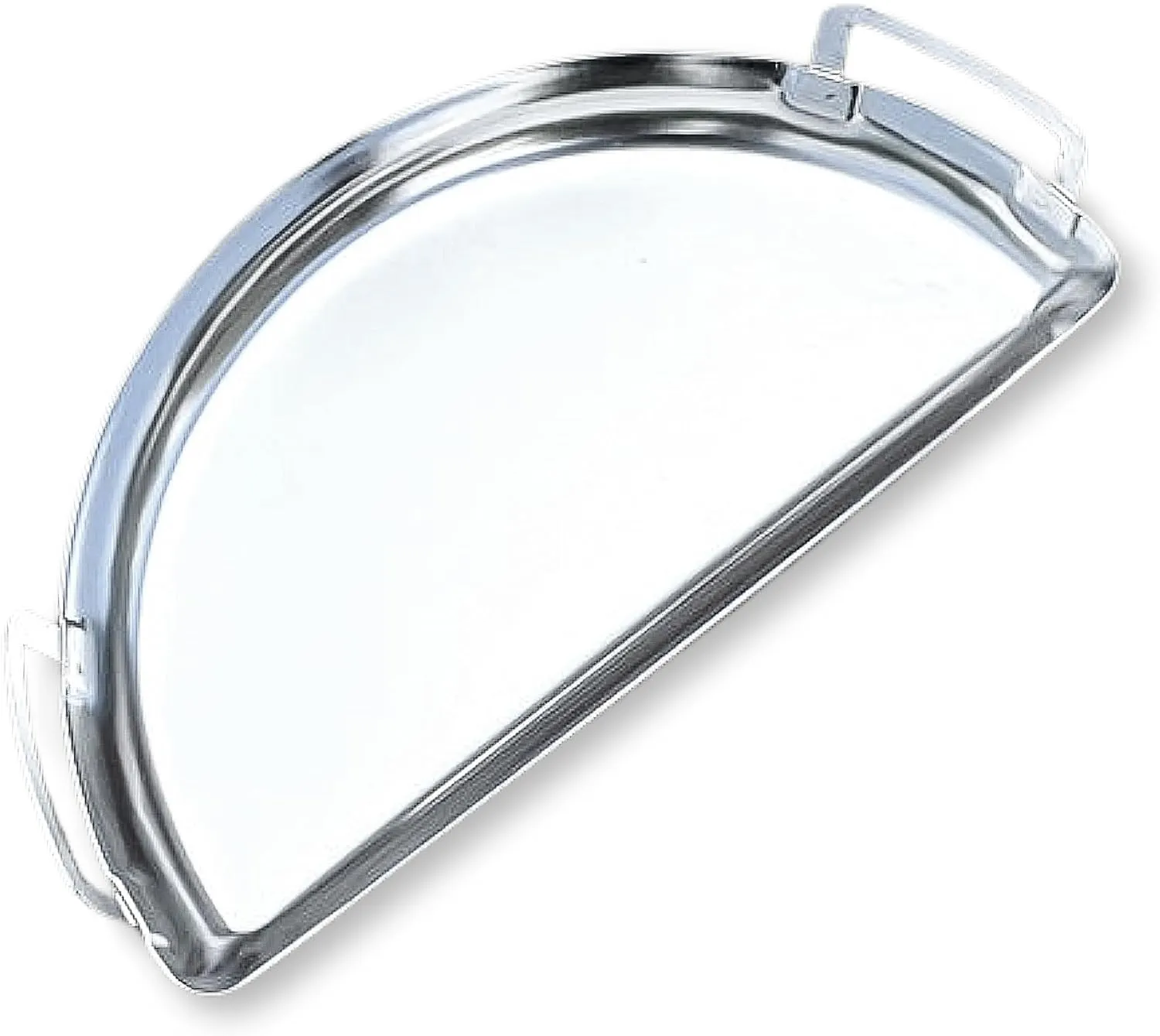 SnS Grills Slow ‘N Sear Mini Drip Pan - Stainless Steel Grilling Accessory for 18" Weber Kettle & Other Kettle Grills, Perfect for BBQ, Baking, and Broiling