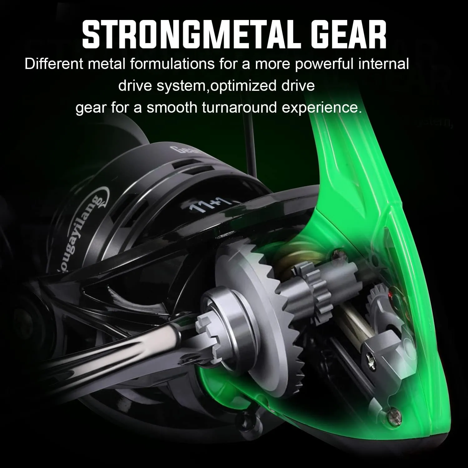 Sougayilang Fishing Rod Combo, Fast Action 2 Pieces Fishing Pole with Spinning Reel for Saltwater and Freshwater