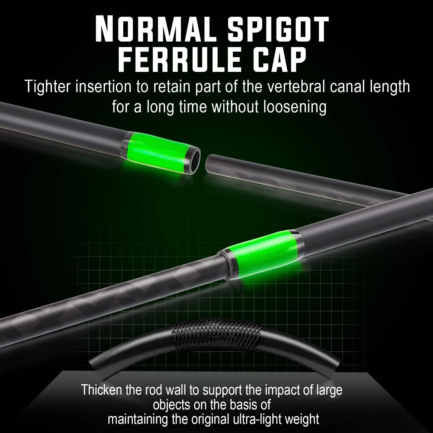 Sougayilang Fishing Rod Combo, Fast Action 2 Pieces Fishing Pole with Spinning Reel for Saltwater and Freshwater