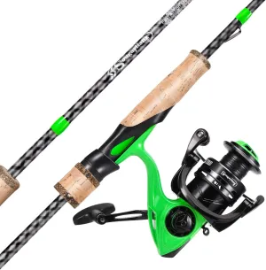 Sougayilang Fishing Rod Combo, Fast Action 2 Pieces Fishing Pole with Spinning Reel for Saltwater and Freshwater