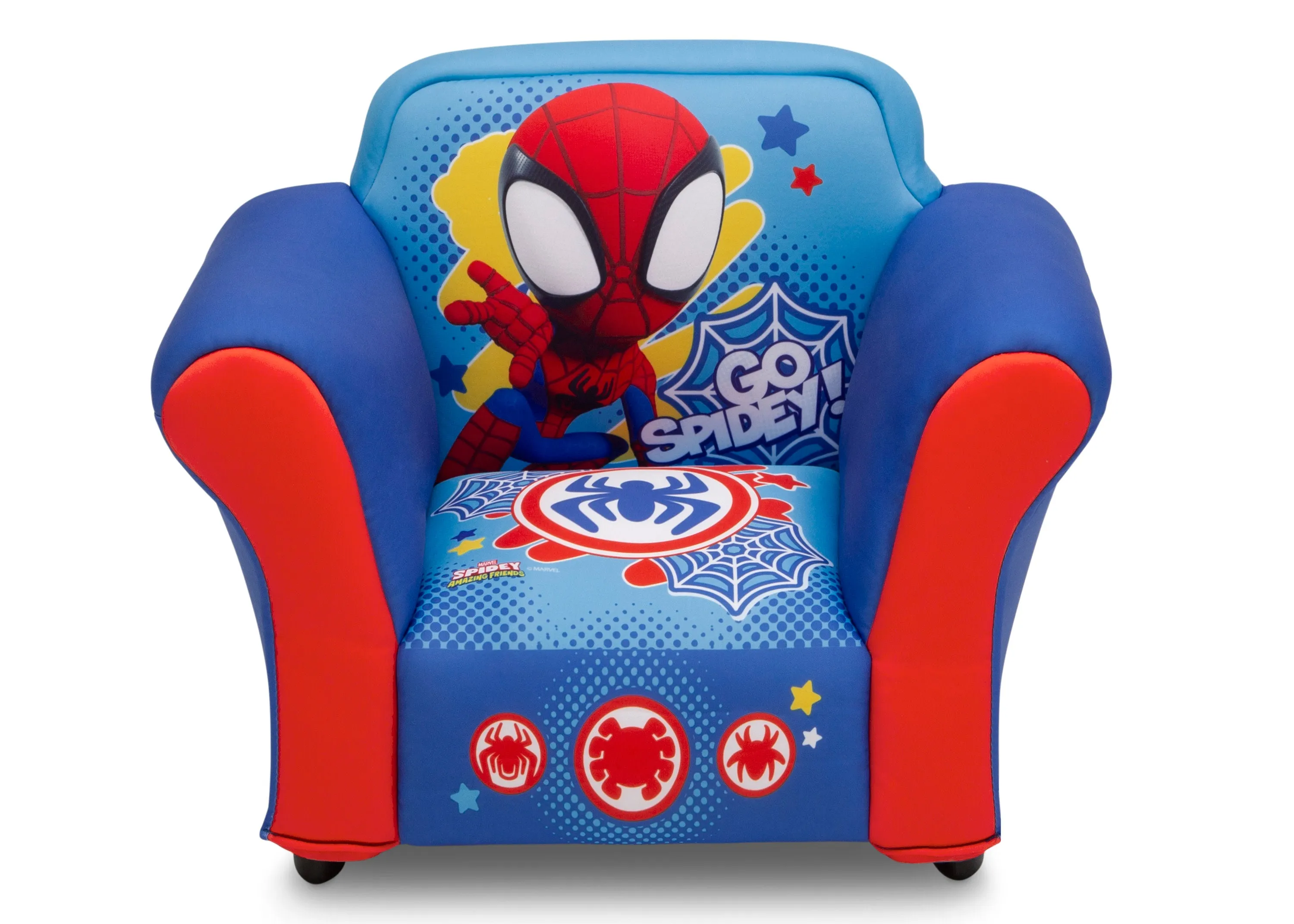 Spidey and His Amazing Friends Upholstered Chair with Sculpted Plastic Frame