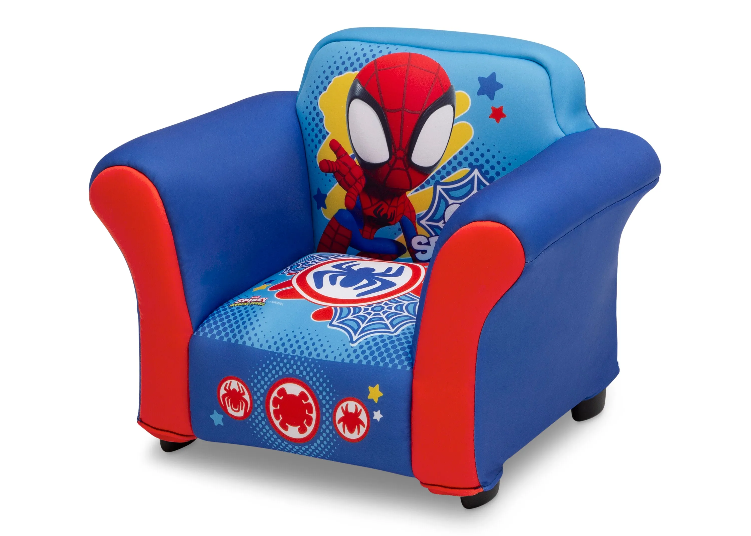 Spidey and His Amazing Friends Upholstered Chair with Sculpted Plastic Frame