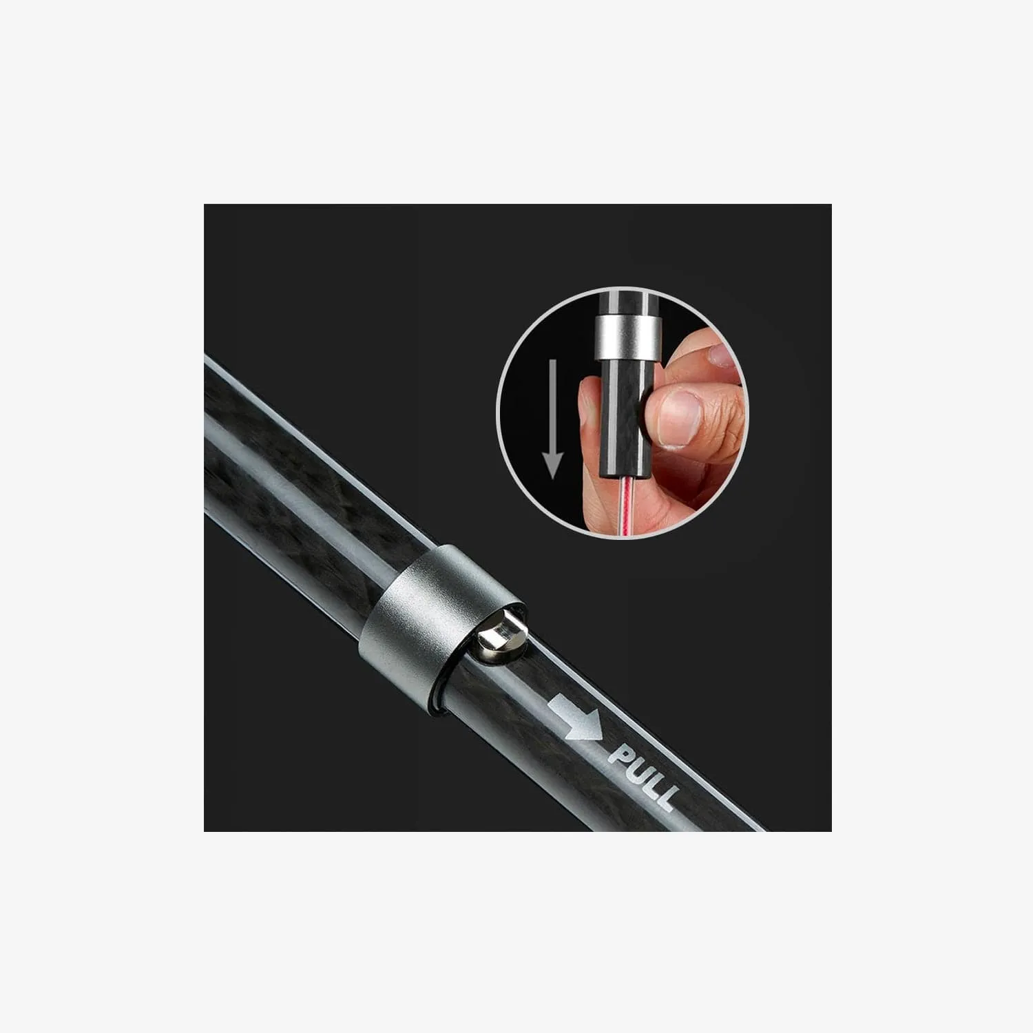 ST08 4 Node All Carbon Z Fold Trekking Pole