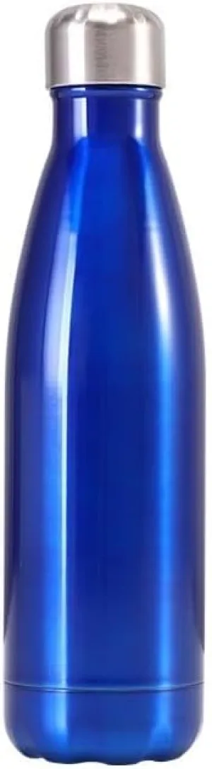 Stainless Steel Kettle 500ML, Double-layer Sports Water Bottle, Suitable For Outdoor Cycling And Camping(Blue)