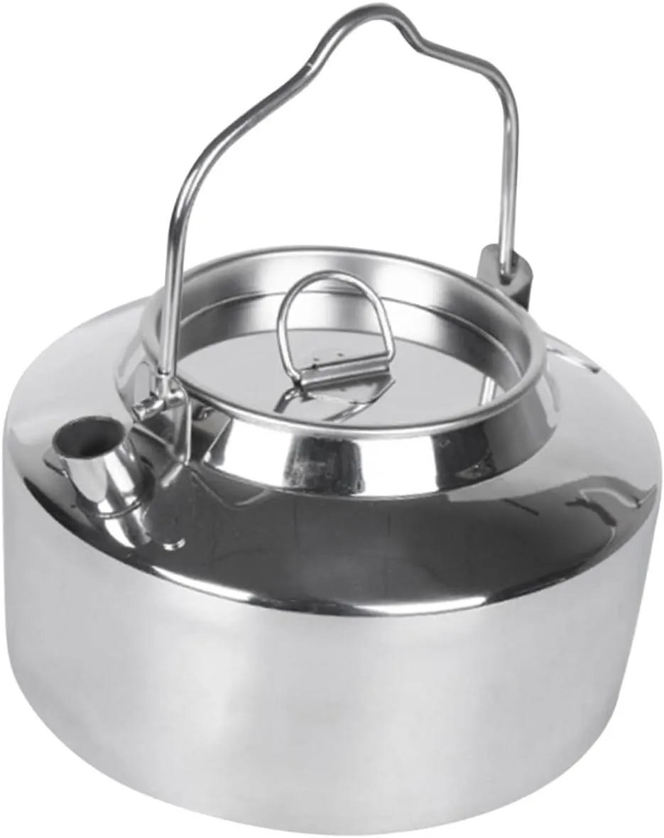 Stainless Steel Kettle Camping Stovetop Kettle Portable Water Outdoor Cooking Compact