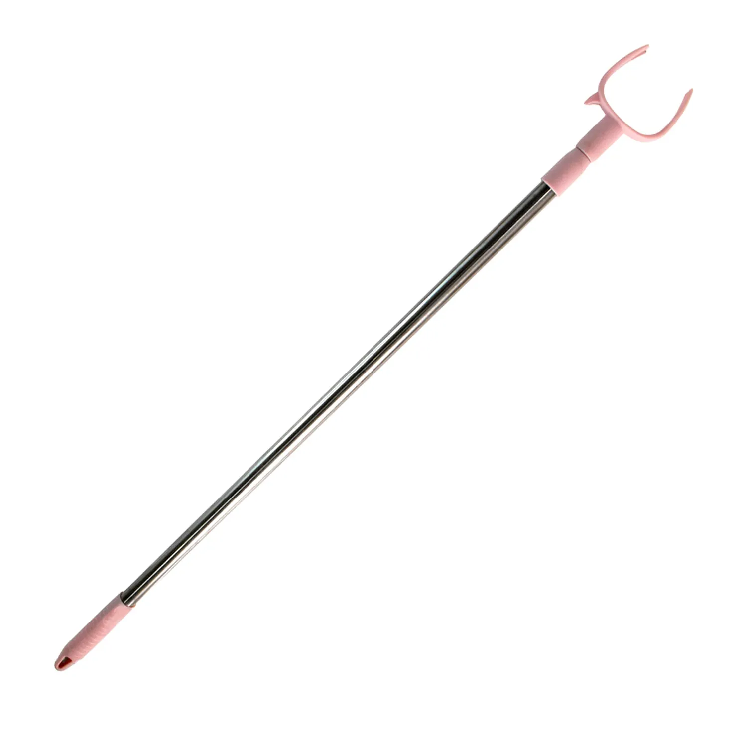 Stainless Steel Telescopic Pole Clothes Hooks Hanger (1 Pc  145 Cm)