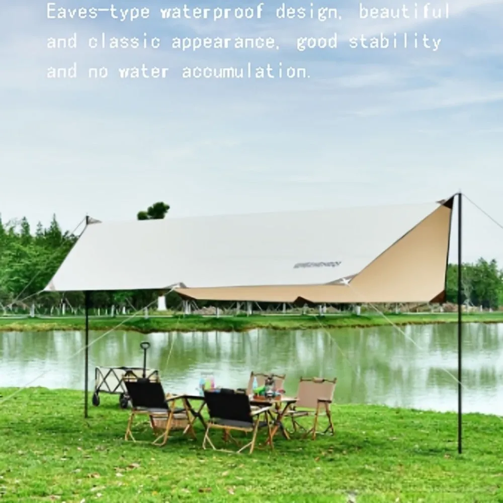 Standard 3×4m RV Outdoor Tent Awning – Portable Camping Canopy with Sun Protection and Rainproof Vinyl Cover