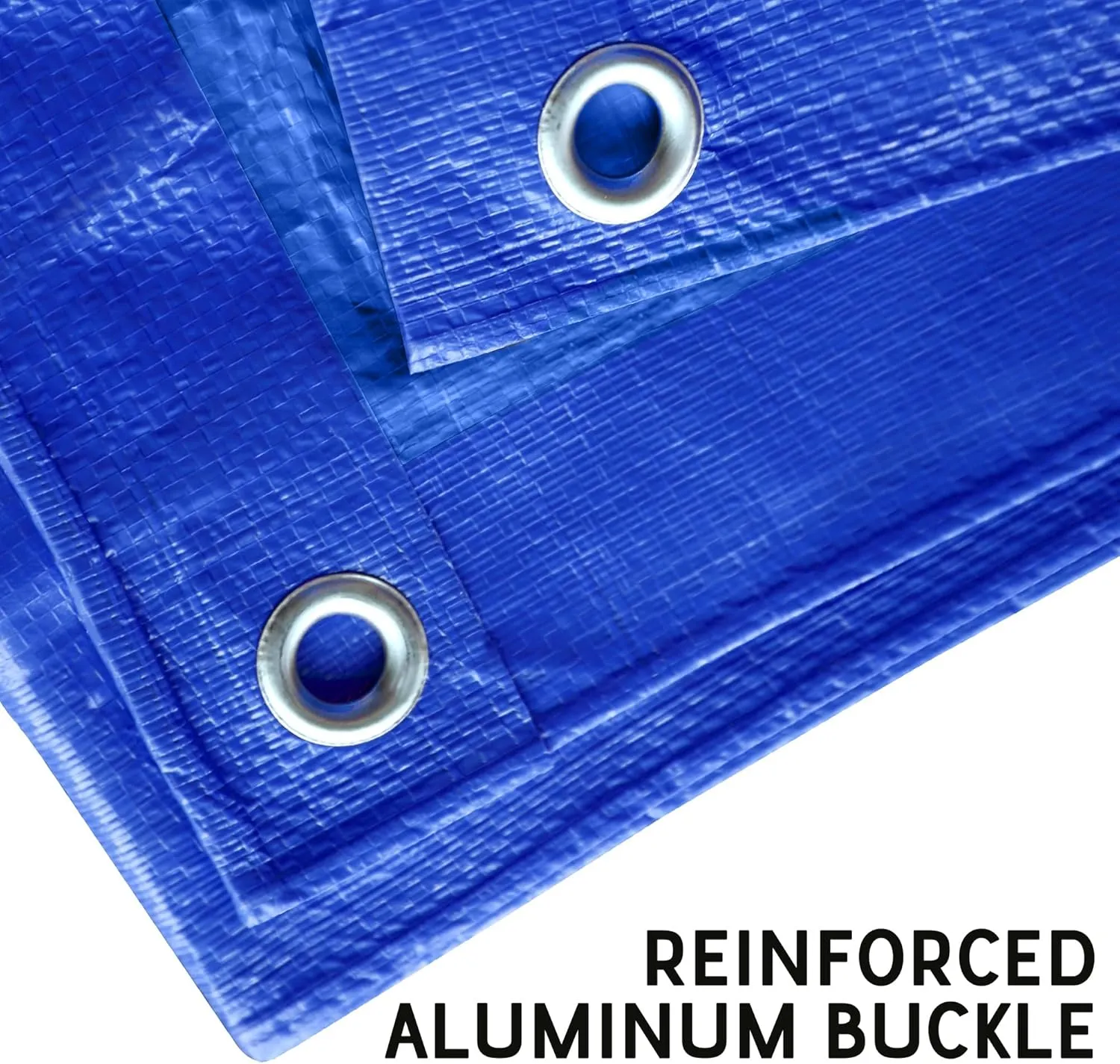 STARPYNG-7 Mil Blue 10x12 Feet Tarp-Multifunctional Blue Waterproof Tarpaulin-Waterproof, UV Resistant, Rip and Tear Resistant, Poly Tarpaulin with Reinforced Edges for Cover