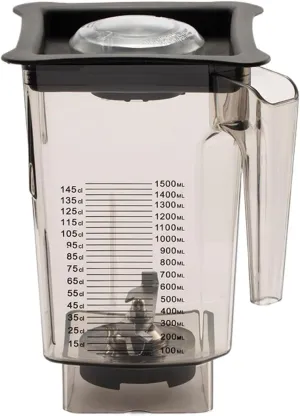 Stir The Vessel Mixing Container Jar 90 Oz 3 Quart Professional Commercial Mixer Jar，Compatible For Blendtec，Stainless Steel Blades And Ventilation Cover(2pcs)
