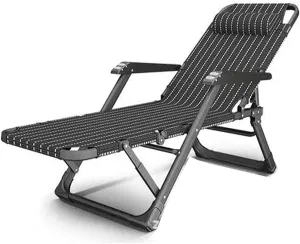 Sun Lounger Garden Chair, Foldable Lounge Chair, Lightweight & Portable Outdoor Beach Recliner, Adjustable, Waterproof, 150-300kg Capacity
