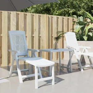 Sun Lounger White Plasticrecliner Camping Chairs Patio Tanning chairSuitable for Garden Courtyard