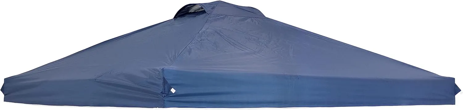Sunnydaze Pop-Up Canopy Replacement Top - 12x12 Canopy Replacement Cover Only - Tent Shade Cover with Vent - Blue