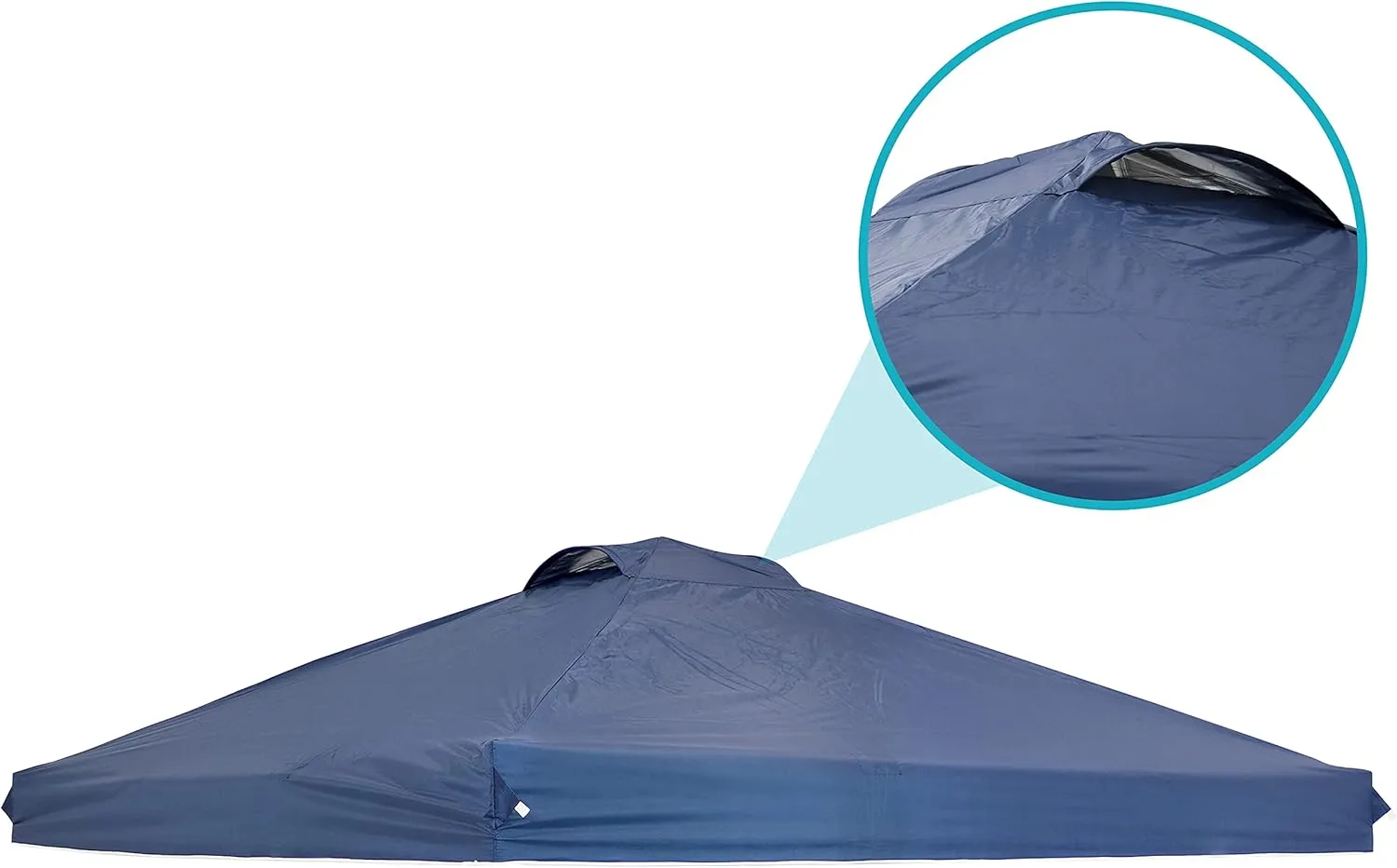 Sunnydaze Pop-Up Canopy Replacement Top - 12x12 Canopy Replacement Cover Only - Tent Shade Cover with Vent - Blue