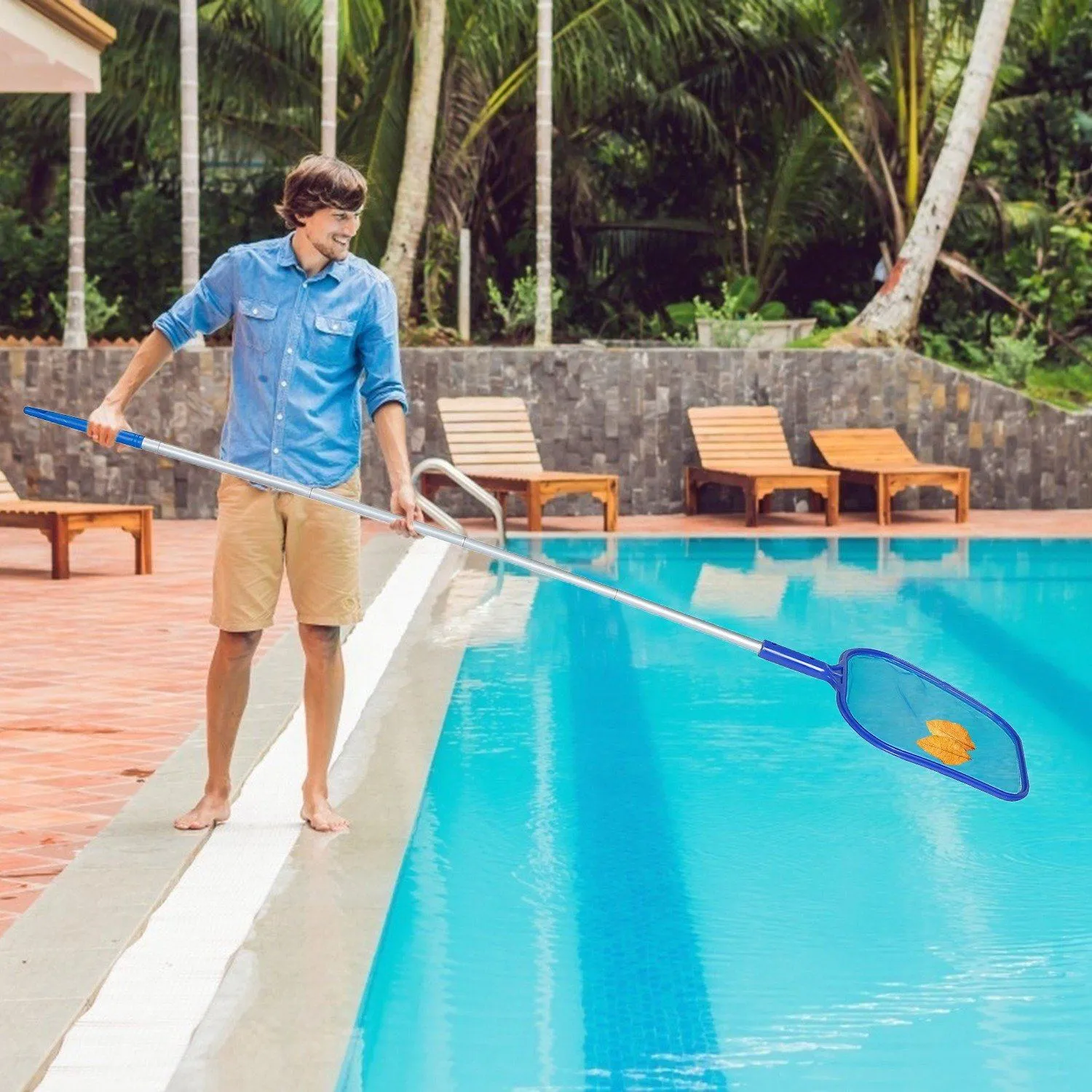 Swinging Pool Skimmer Cleaner Mesh Net