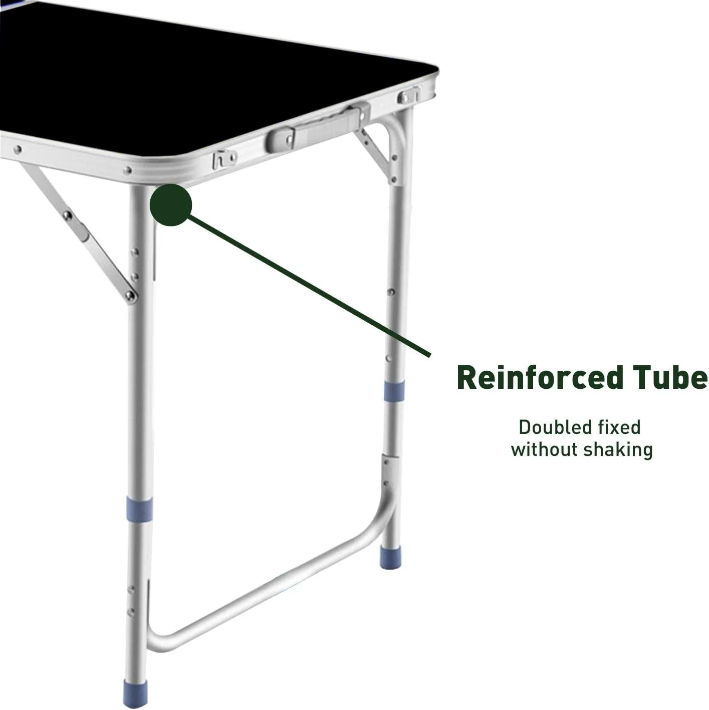 Table (With Black KILIROO 4 Chair) Local delivery Camping Happy customers 120cm