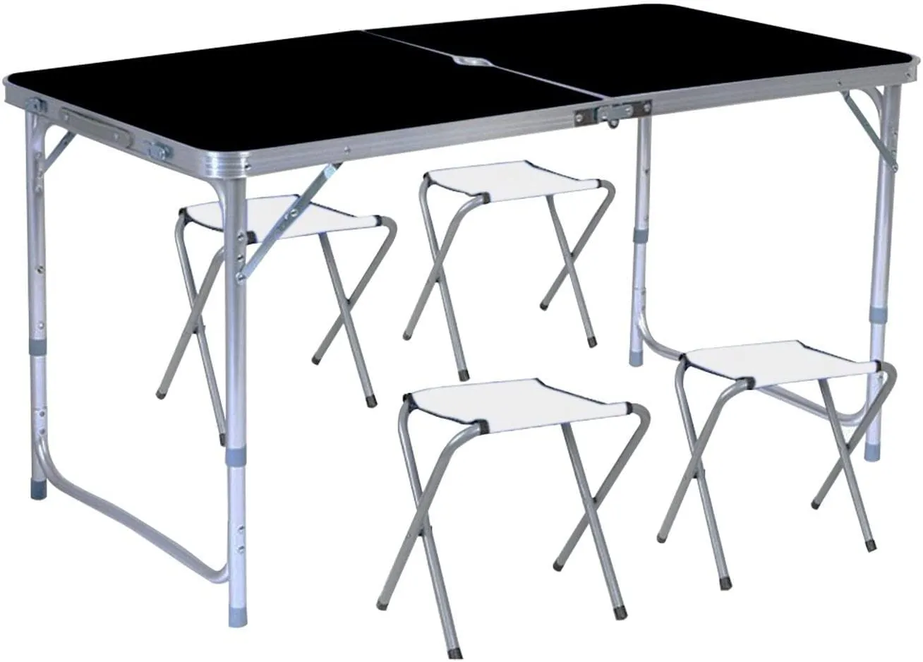 Table (With Black KILIROO 4 Chair) Local delivery Camping Happy customers 120cm