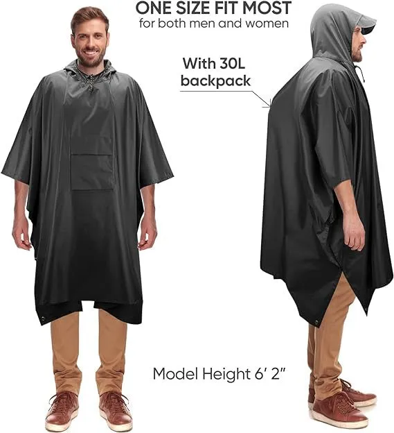 TACTEC Hooded Rain Poncho