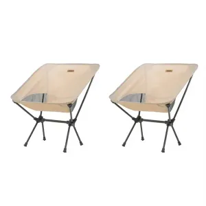 TARKA 2pcs Foldable Camping Chairs – Lightweight Portable Chairs for Travel, Fishing, and Outdoor Use