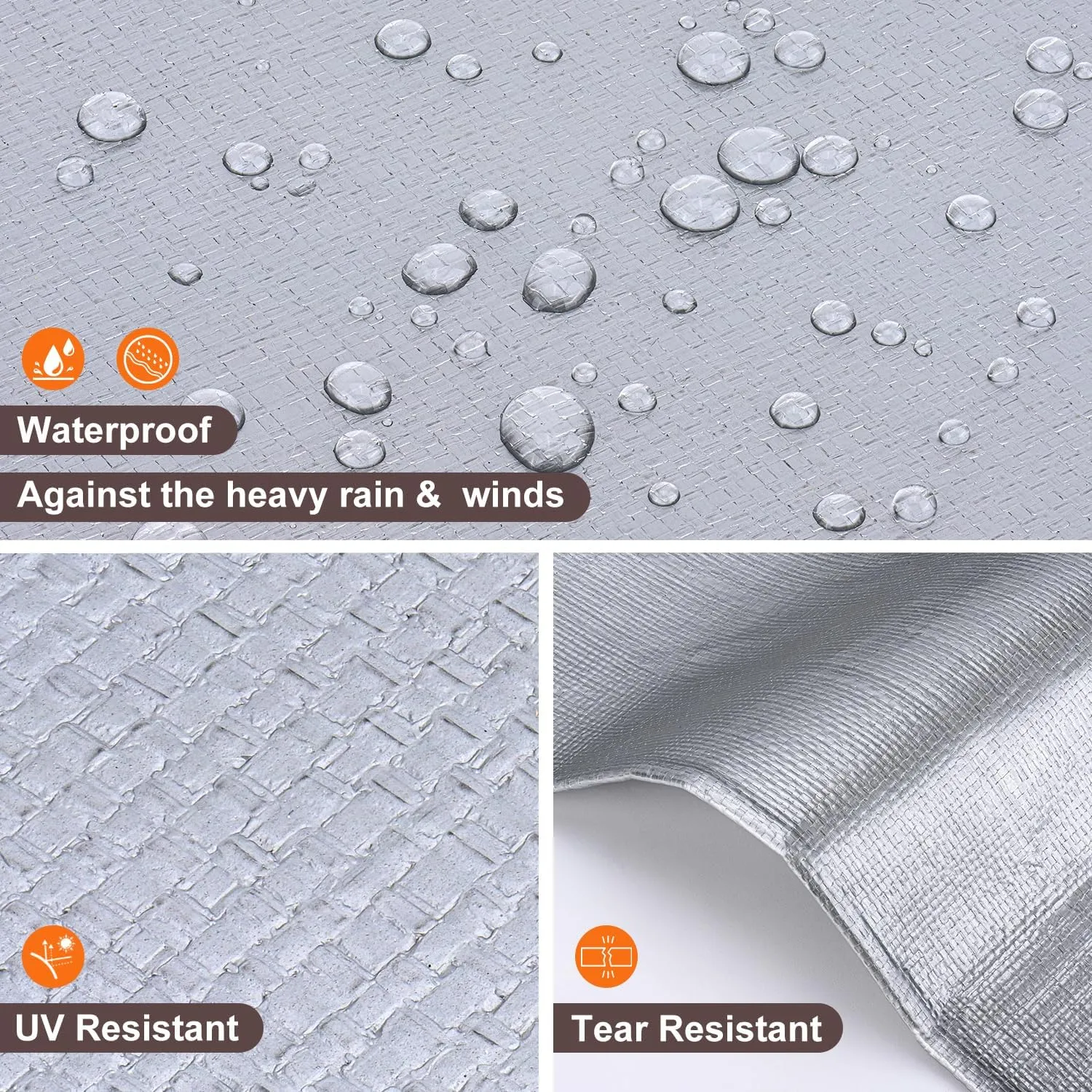 Tarp 20x20FT, 16 Mil Large Tarp, Waterproof Tarps Heavy Duty with Grommets Every 23.6", Thick Plastic Tarp, UV Resistant Tear&Fade Resistant, Reinforced Edges for Outdoor Pool Camp Tent