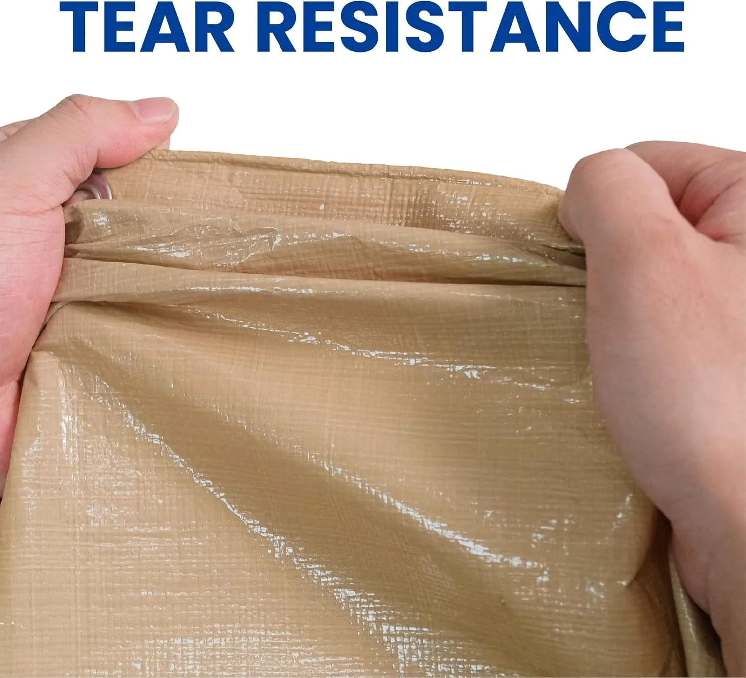 Tarp 6x8(2pack) Heavy Duty Waterproof Beige Tarp 12.5mil,Durable,Multipurpose, Weather Resistant,Uv Resistant,Tear Resistant,Can Be Used for Outdoor Furniture,Cars,Ships,Roofs-by MVPNET
