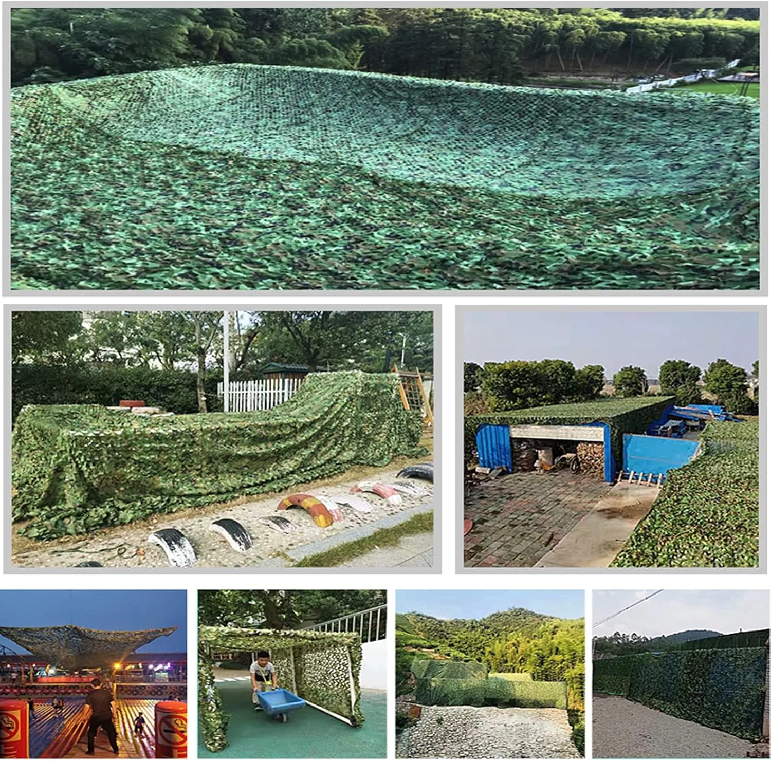 Tarp Mesh Net,Camouflage Net,Army Military Camo Net Car Covering Tent Hunting Blinds Netting Optional Size 2X3m 2X4m 2X6m 3X3m 3X4m 4X6m 5X8m 8X10m 9X9m 10X10m,2 * 6m(6.56 * 19.69ft)