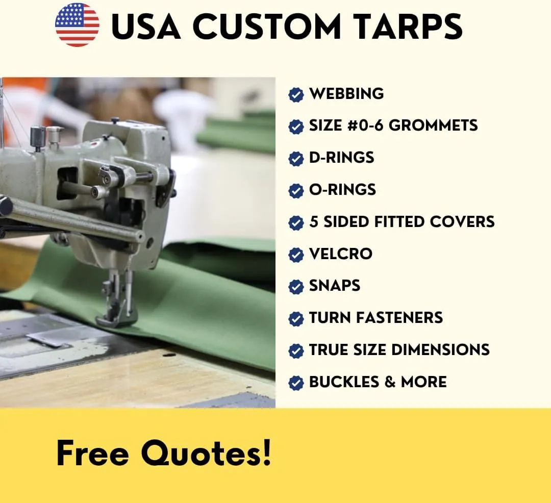 TARP SUPPLY Inc.12'x25' White Poly Tarp–8 Mil Waterproof,UV-Resistant Tarpaulin with Aluminum Grommets Reinforced Edges for Party Tents,Roofs,Boats,RVs,Furniture,Farm & Outdoor Use