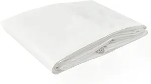 Tarps Now 10x12 Feet Poly Tarp |12 MIL Heavy Duty Waterproof Cover |Rip and Tear Proof Plastic Tarp with Rustproof Aluminum Grommets & Reinforced Edges |Ideal for Roof Repairs, Landscaping-White