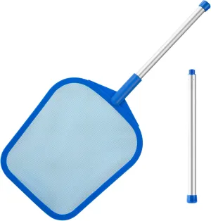 Tavaleu Pool Skimmer, Hot Tub Skimmer Spa Net with Pole, 26'', Ultra Fine Mesh Skimmer Rake, Swimming Pool Leaf Skimmer Net with Aluminum Pole, Spa Hot Tub Skimmer for Fast Cleaning, Leaves, Debris