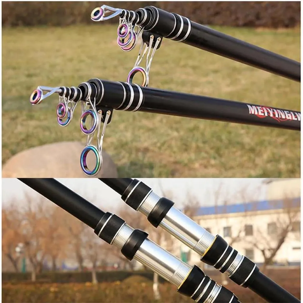 Telescopic Fishing Rod 9Ft 10Ft 12Ft 13Ft 14Ft 15Ft 16.4Ft Distance Throwing Rod Spinning Power 2-9Oz Carbon Baitcasting Rod Boat Saltwater and Freshwater Surfcasting Baitcasting Rod
