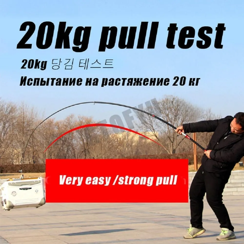 Telescopic Fishing Rod, Carbon Fiber Travel Surf Rod, Spinning Power Lure 2-9Oz, 20-50LB,Medium-Heavy Throwing Surfcasting Baitcasting Pole,Red