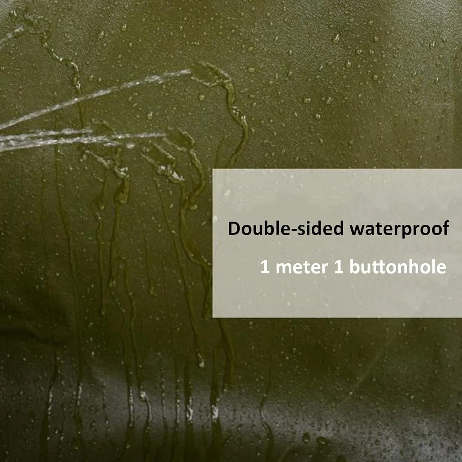 Tent Canvas Shade Cloth Tarpaulin Waterproof Heavy Duty Thicken Tarps Rainproof Cloth with Grommets, 16.4X32.8ft/5X10m
