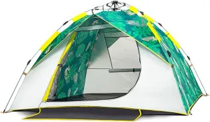 Tent Dome for 3-4 Person Thicken Rainproof Sunscreen Breathable, Portable Automatic Instant Pop-up Tent for Outdoor Camping Picnic