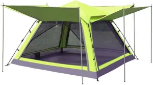 Tent for Camping Windproof Rainproof Picnic Tent 3-4 People Large Space Camping Tent Jungle Beach Double Layer Tents Large Space for Picnic Outdoors