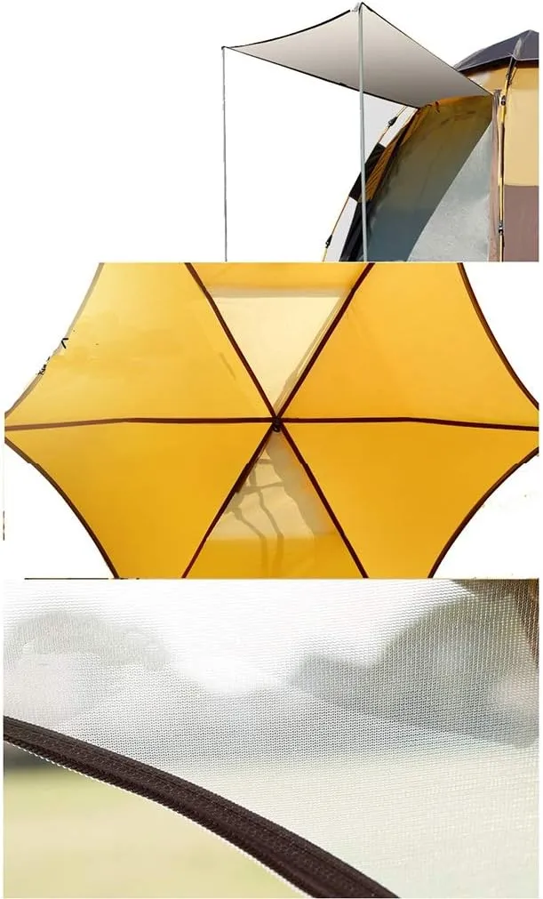 Tent Outdoor 3-4 People Automatic Anti-Storm rain 2 Double Thick Rainproof Camping Outdoor Camping Household Tent pop-up Large Cabin Beach Tent Quick Installation wate Hopeful, Flagship, Blue