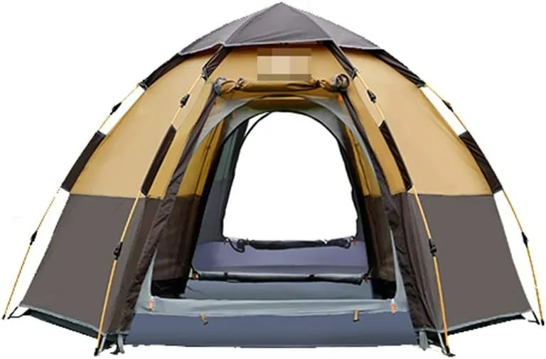 Tent Outdoor 3-4 People Automatic Anti-Storm rain 2 Double Thick Rainproof Camping Outdoor Camping Household Tent pop-up Large Cabin Beach Tent Quick Installation wate Hopeful, Flagship, Blue