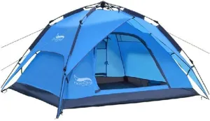 Tent Outdoor Outdoor Camping Tent Automatic Instant Pop Up Camping Shelter Beach Tent Large Size for 4 Person Waterproof Anti UV Family Tent for Outdoor Camping Hiking Travel Family Beach