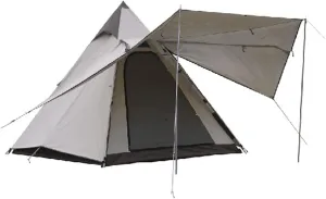 Tents Aluminum Automatic Pole Outdoor Camping Indian Pyramid Tent Sunshade Sunscreen Waterproof Steeple Double Layers
